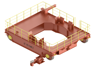 Vaccum vessel transfer car